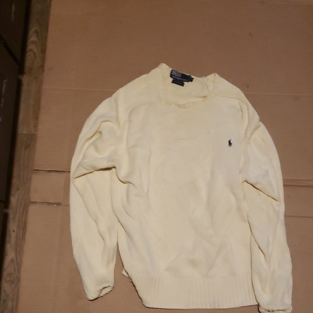 Polo by Ralph Lauren Light Yellow Crewneck Sweater